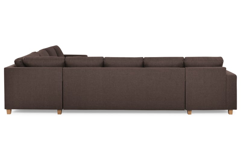 Crazy 7-sits Vändbar L-formad XX-Large Hörnsoffa i Tyg - Brun - Möbler - Soffa - Hörnsoffa