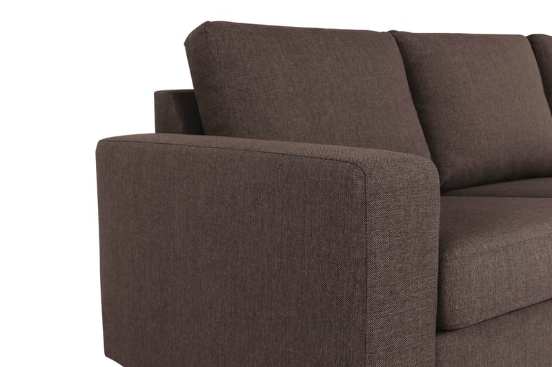 Crazy 7-sits Vändbar L-formad XX-Large Hörnsoffa i Tyg - Brun - Möbler - Soffa - Hörnsoffa