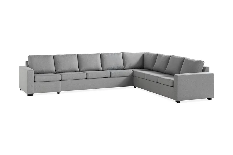 Crazy 7-sits Vändbar L-formad XX-Large Hörnsoffa i Tyg - Grå - Möbler - Soffa - Hörnsoffa