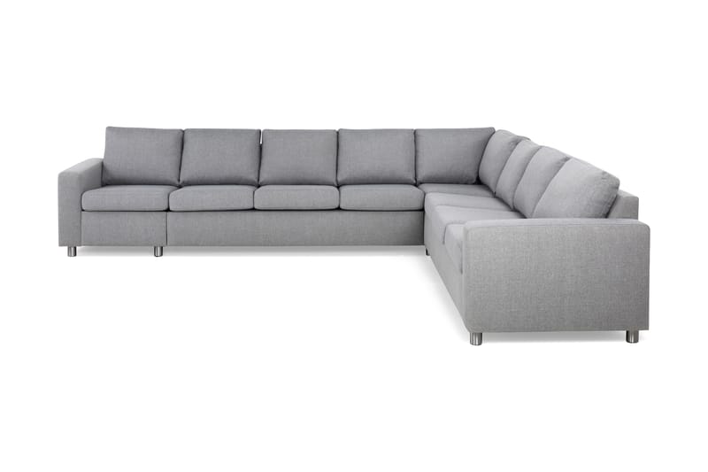 Crazy 7-sits Vändbar L-formad XX-Large Hörnsoffa i Tyg - Grå - Möbler - Soffa - Skinnsoffor
