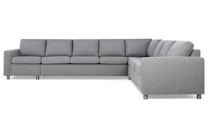Crazy 7-sits Vändbar L-formad XX-Large Hörnsoffa i Tyg - Grå - Möbler - Soffa - Skinnsoffor