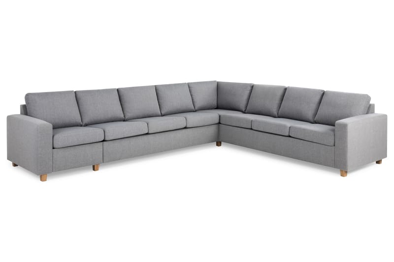 Crazy 7-sits Vändbar L-formad XX-Large Hörnsoffa i Tyg - Grå - Möbler - Soffa - Hörnsoffa