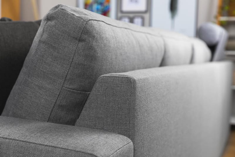 Crazy 7-sits Vändbar L-formad XX-Large Hörnsoffa i Tyg - Grå - Möbler - Soffa - Hörnsoffa