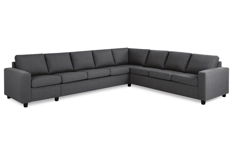 Crazy 7-sits Vändbar L-formad XX-Large Hörnsoffa i Tyg - Mörkgrå - Möbler - Soffa - Hörnsoffa