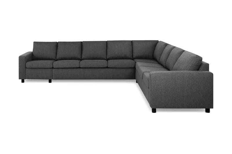 Crazy 7-sits Vändbar L-formad XX-Large Hörnsoffa i Tyg - Mörkgrå - Möbler - Soffa - Hörnsoffa