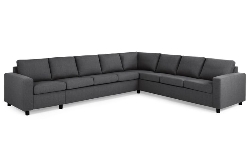 Crazy 7-sits Vändbar L-formad XX-Large Hörnsoffa i Tyg - Mörkgrå - Möbler - Soffa - Hörnsoffa