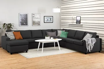 Crazy 7-sits Vändbar U-formad XX-Large Hörnsoffa med divan i Tyg - Antracit - Möbler - Soffa - Hörnsoffa - Hörnsoffa med divan
