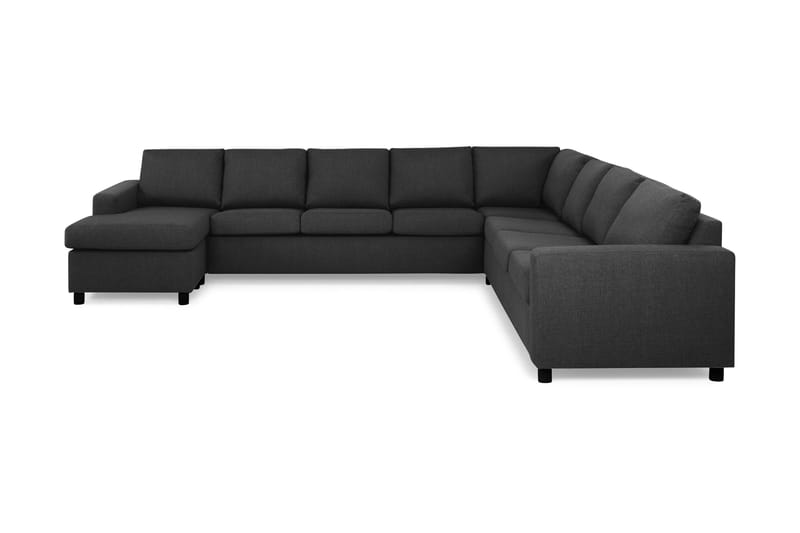Crazy 7-sits Vändbar U-formad XX-Large Hörnsoffa med divan i Tyg, Antracit