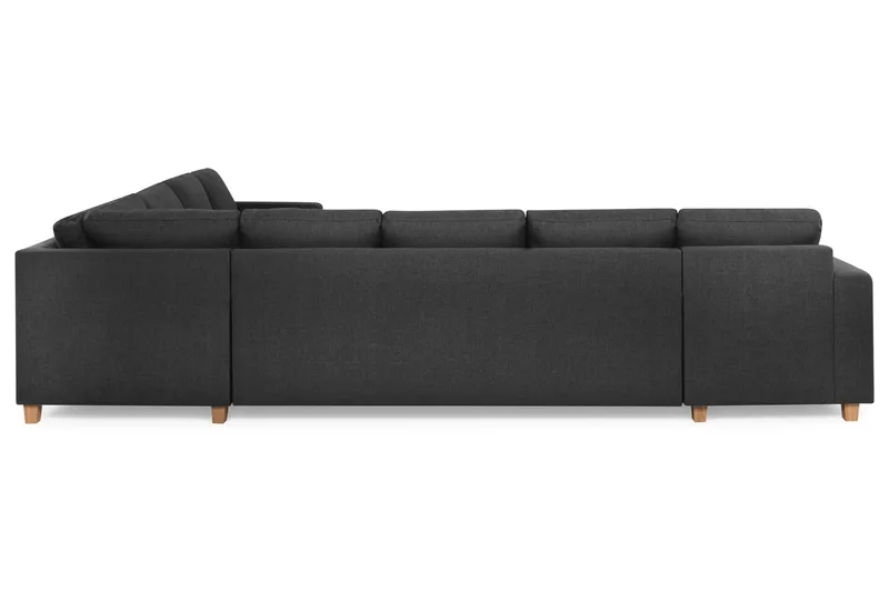 Crazy 7-sits Vändbar U-formad XX-Large Hörnsoffa med divan i Tyg - Antracit - Möbler - Soffa - Hörnsoffa - Hörnsoffa med divan