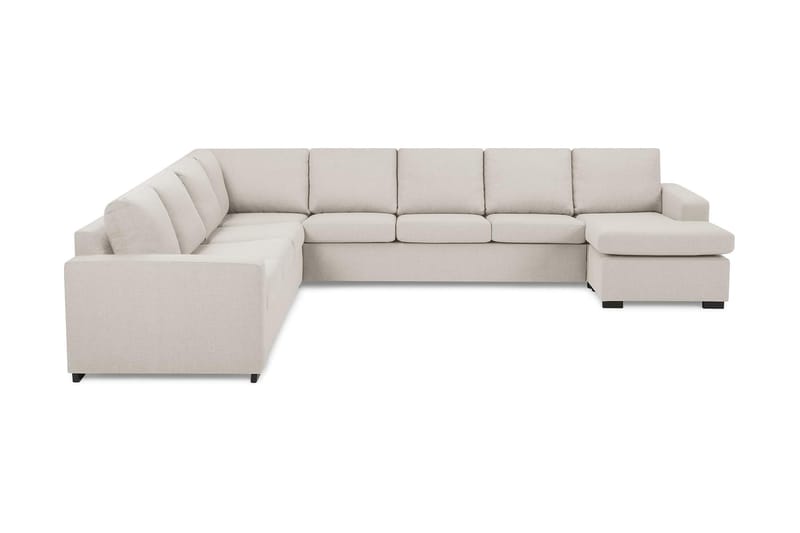 Crazy 7-sits Vändbar U-formad XX-Large Hörnsoffa med divan i Tyg - Beige - Möbler - Soffa - Hörnsoffa - Hörnsoffa med divan