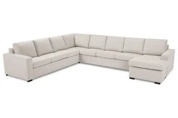 Crazy 7-sits Vändbar U-formad XX-Large Hörnsoffa med divan i Tyg - Beige - Möbler - Soffa - Hörnsoffa - Hörnsoffa med divan