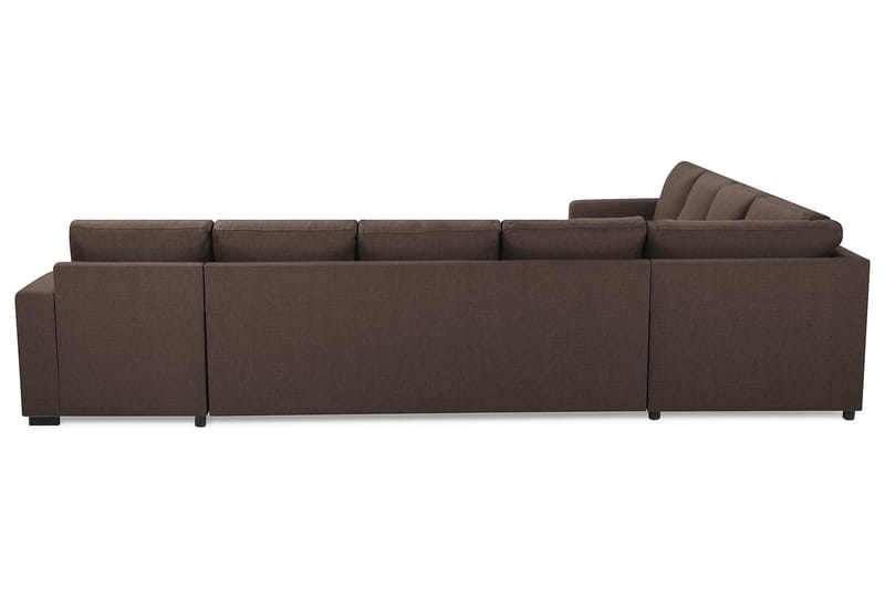 Crazy 7-sits Vändbar U-formad XX-Large Hörnsoffa med divan i Tyg - Brun - Möbler - Soffa - Hörnsoffa - Hörnsoffa med divan