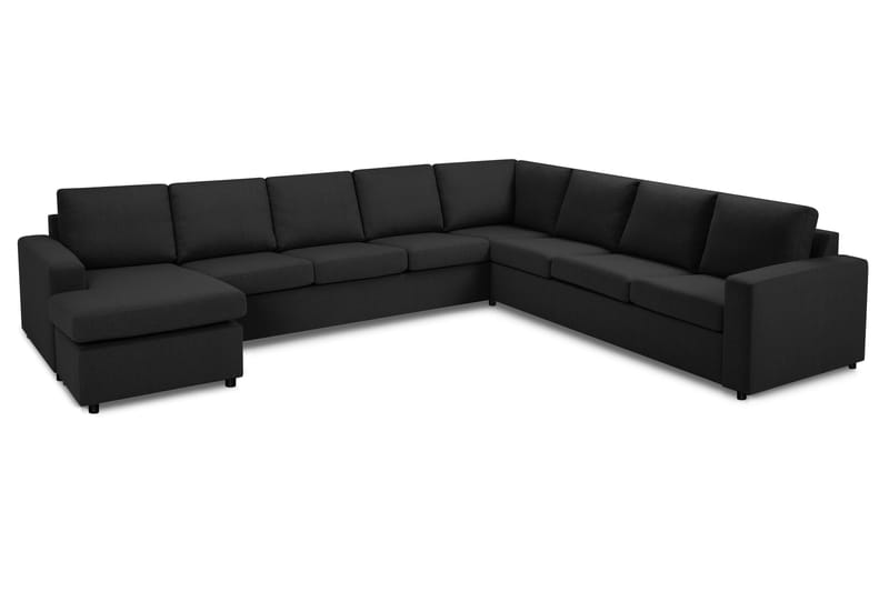 Crazy 7-sits Vändbar U-formad XX-Large Hörnsoffa med divan i Tyg - Mörkgrå / Antracit - Möbler - Soffa - Hörnsoffa - Hörnsoffa med divan