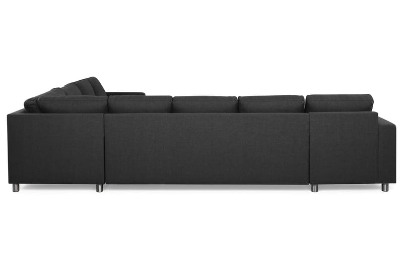 Crazy 7-sits Vändbar U-formad XX-Large Hörnsoffa med divan i Tyg - Mörkgrå / Antracit - Möbler - Soffa - Hörnsoffa - Hörnsoffa med divan