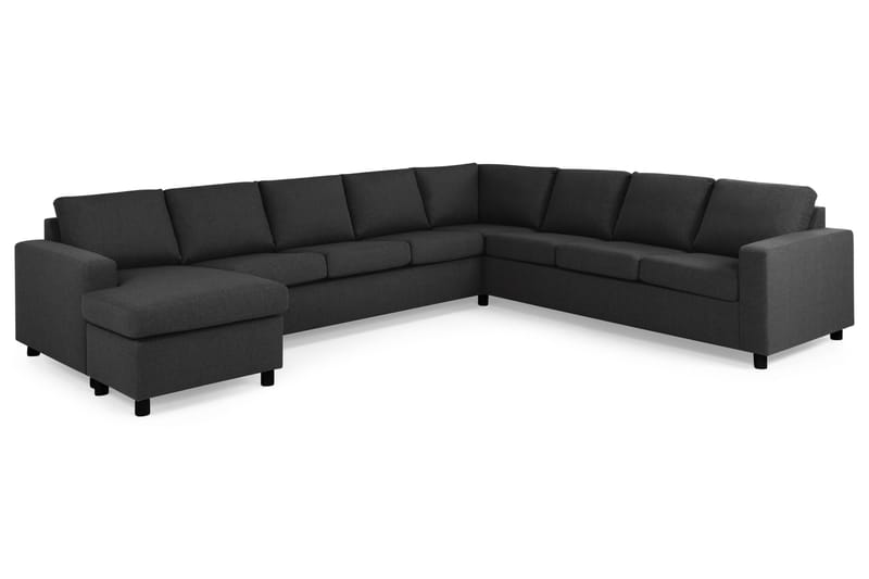 Crazy 7-sits Vändbar U-formad XX-Large Hörnsoffa med divan i Tyg - Mörkgrå / Antracit - Möbler - Soffa - Hörnsoffa - Hörnsoffa med divan