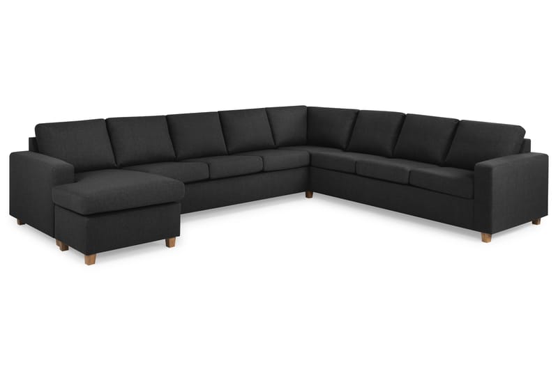 Crazy 7-sits Vändbar U-formad XX-Large Hörnsoffa med divan i Tyg - Mörkgrå / Antracit - Möbler - Soffa - Hörnsoffa - Hörnsoffa med divan
