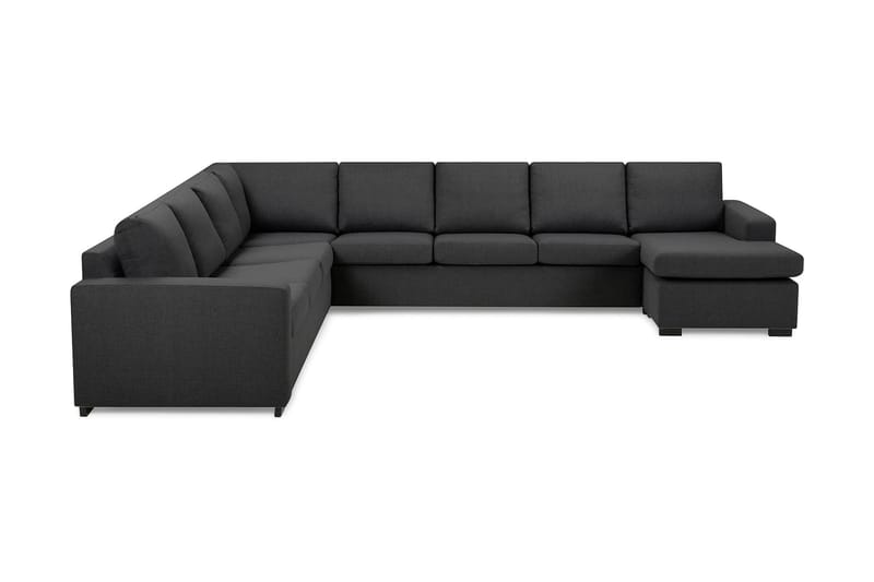 Crazy 7-sits Vändbar U-formad XX-Large Hörnsoffa med divan i Tyg - Mörkgrå - Möbler - Soffa - Hörnsoffa - Hörnsoffa med divan