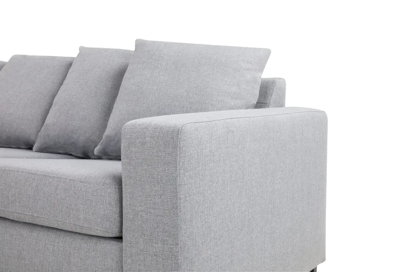 Crazy 7-sits Vänstervänd U-formad XX-Large Hörnsoffa med divan i Tyg - Grå - Möbler - Soffa - Hörnsoffa - Hörnsoffa med divan