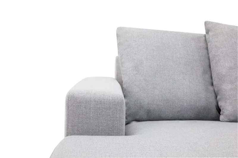 Crazy 7-sits Vänstervänd U-formad XX-Large Hörnsoffa med divan i Tyg - Grå - Möbler - Soffa - Hörnsoffa - Hörnsoffa med divan