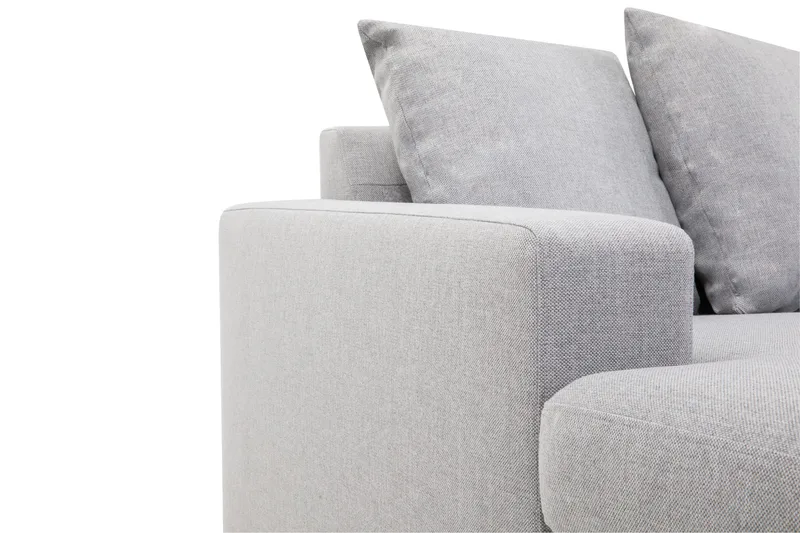 Crazy 7-sits Vänstervänd U-formad XX-Large Hörnsoffa med divan i Tyg - Grå - Möbler - Soffa - Hörnsoffa - Hörnsoffa med divan