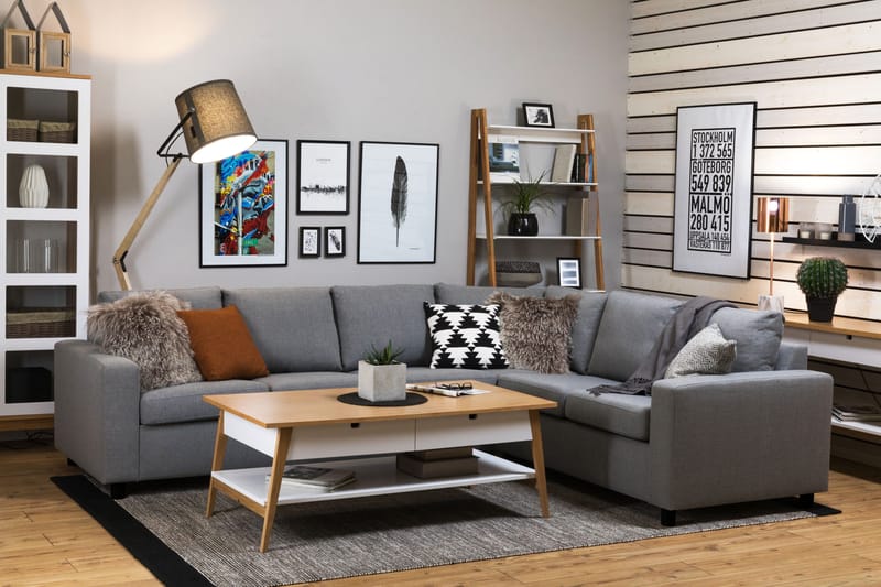 Crazy Hörnsoffa Large Vändbar - Grå - Möbler - Soffa - Hörnsoffa