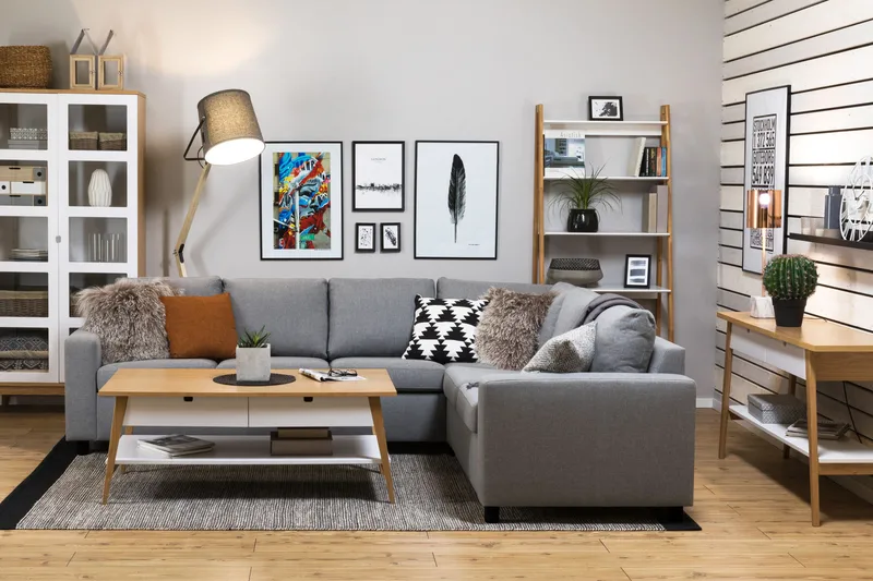 Crazy Hörnsoffa Large Vändbar - Grå - Möbler - Soffa - Hörnsoffa