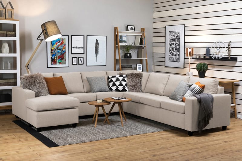 Crazy Hörnsoffa med Divan Large Vänster - Beige - Möbler - Soffa - Hörnsoffa