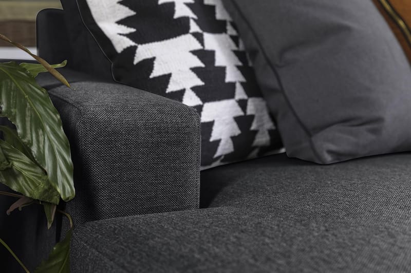 Crazy Hörnsoffa med Divan Vänster - Mörkgrå - Möbler - Soffa - Hörnsoffa - Hörnsoffa med divan