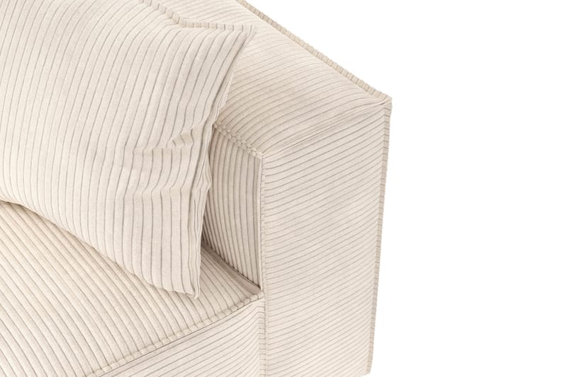 Cubo 5-sits L-formad Djup Modulhörnsoffa i Manchester - Beige - Möbler - Soffa - Hörnsoffa