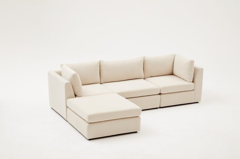 Deliones Hörnsoffa 3-sits - Beige - Möbler - Soffa - Divansoffor & schäslongsoffa - 4 sits soffa med divan