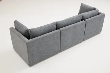 Deliones Hörnsoffa 3-sits - Ljusbrun - Möbler - Soffa - Divansoffor & schäslongsoffa - 4 sits soffa med divan
