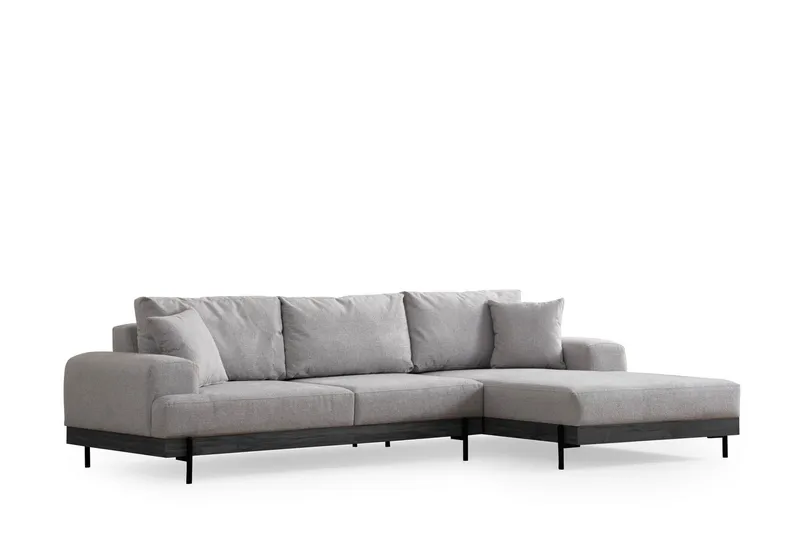 Eti Hörnsoffa 3-sits - Grå - Möbler - Soffa - Divansoffor & schäslongsoffa - 4 sits soffa med divan