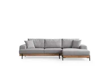 Eti Hörnsoffa 3-sits - Grå - Möbler - Soffa - Divansoffor & schäslongsoffa - 4 sits soffa med divan