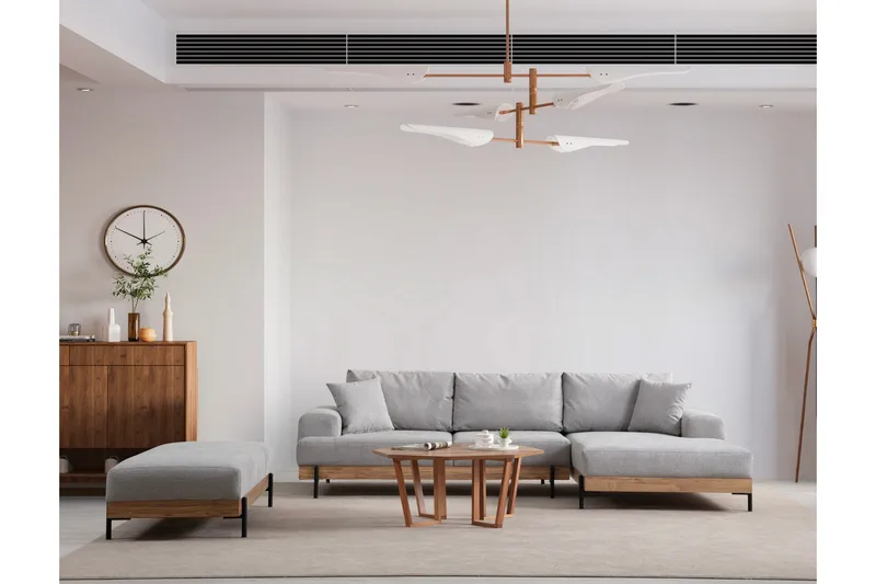 Eti Hörnsoffa 3-sits - Grå - Möbler - Soffa - Hörnsoffa