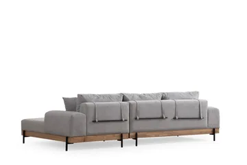 Eti Hörnsoffa 3-sits - Grå - Möbler - Soffa - Divansoffor & schäslongsoffa - 4 sits soffa med divan