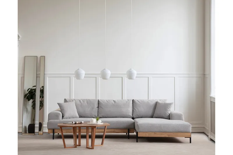 Eti Hörnsoffa 3-sits - Grå - Möbler - Soffa - Hörnsoffa