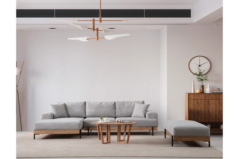 Eti Hörnsoffa 3-sits - Grå - Möbler - Soffa - Hörnsoffa