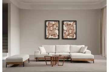 Eti Hörnsoffa 3-sits - Vit - Möbler - Soffa - Divansoffor & schäslongsoffa - 4 sits soffa med divan