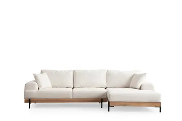 Eti Hörnsoffa 3-sits - Vit - Möbler - Soffa - Divansoffor & schäslongsoffa - 4 sits soffa med divan