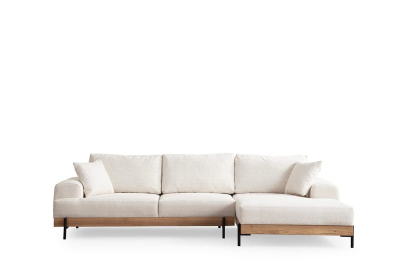 Eti Hörnsoffa 3-sits - Vit - Möbler - Soffa - Divansoffor & schäslongsoffa - 4 sits soffa med divan