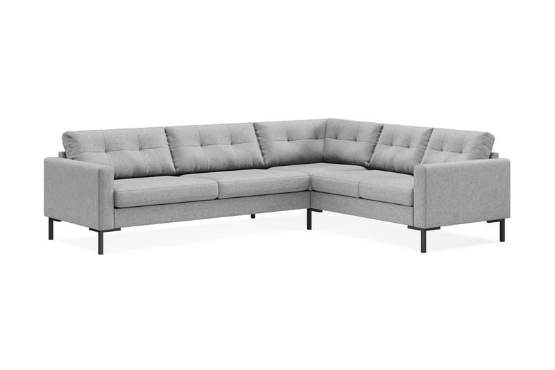 Frillestad 5-sits Högervänd L-formad Hörnsoffa i Tyg - Grå - Möbler - Soffa - Hörnsoffa