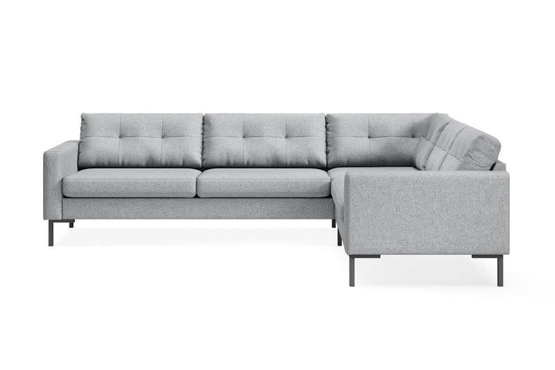Frillestad 5-sits Högervänd L-formad Hörnsoffa i Tyg - Grå - Möbler - Soffa - Hörnsoffa