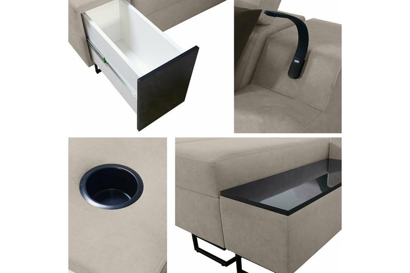 Galbally 5-sits Hörnsoffa Brown - Möbler - Soffa - Hörnsoffa