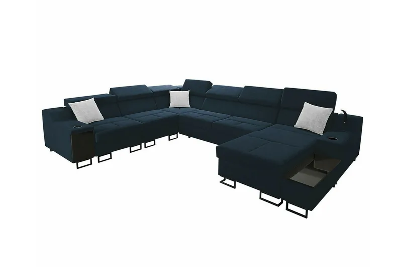 Galbally 5-sits Hörnsoffa Dark blue, undefined