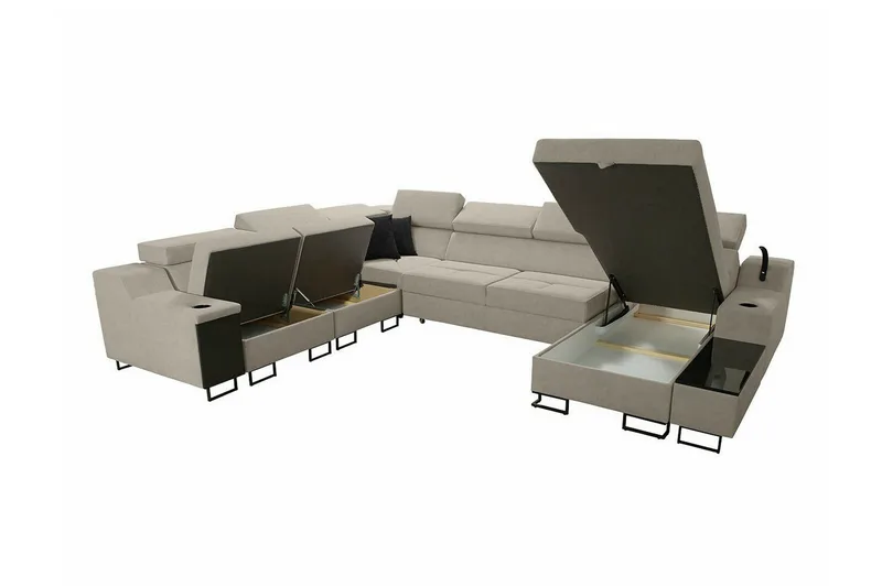 Galbally 5-sits Hörnsoffa Dark blue - Möbler - Soffa - Hörnsoffa