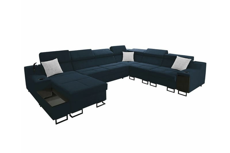 Galbally 5-sits Hörnsoffa Dark blue, undefined