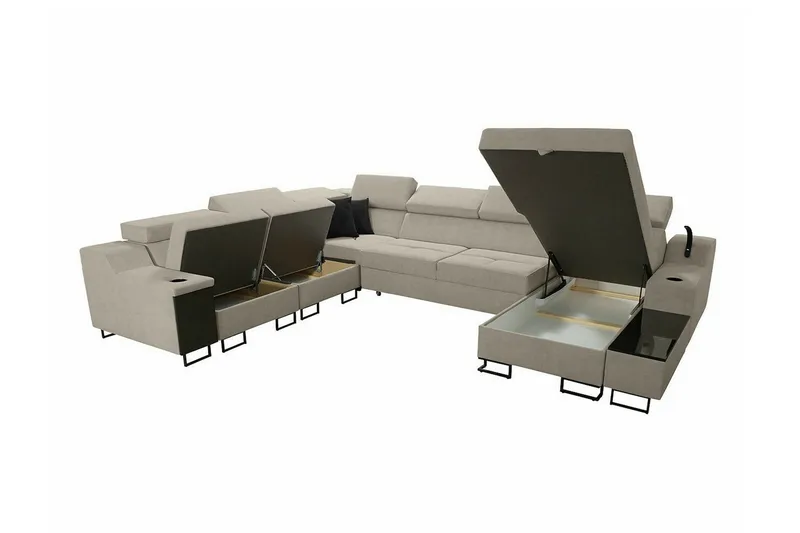 Galbally 5-sits Hörnsoffa Dark blue - Möbler - Soffa - Hörnsoffa