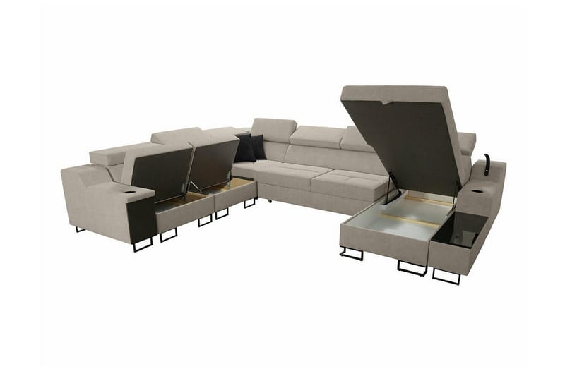 Galbally 5-sits Hörnsoffa Dark green - Möbler - Soffa - Hörnsoffa