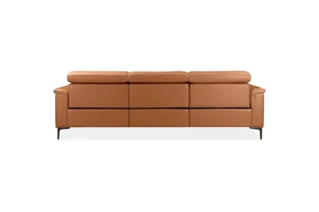 Hörnsoffa 3-sits Lund Cognac, PU, Höger elektrisk vilstol - Cognac, PU, Höger elektrisk vilstol - Möbler - Soffa - Hörnsoffa