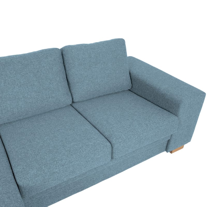 Hörnsoffa Dagmar - ljusblå - Möbler - Soffa - Hörnsoffa - Hörnsoffa med divan
